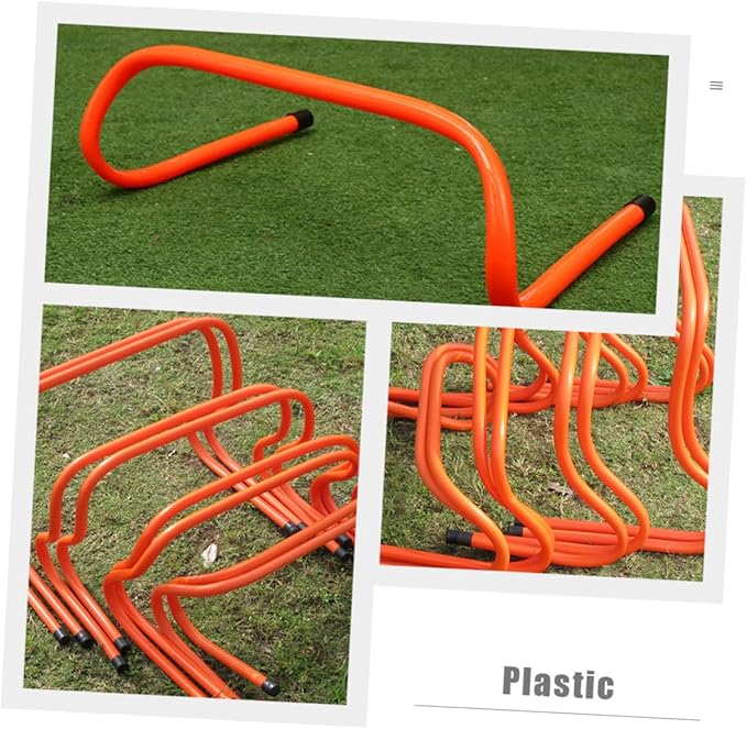 ARTIBETTER 2pcs Plastic Agility Track Hurdles 15cm Lightweight Wear-Resistant Speed Training Equipment for Youth Soccer and Athletic Running Drills