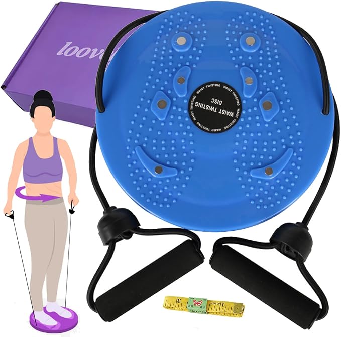 2026 New Waist Sculptor with Arm Bands, 360° Rotation Waist Sculptor Twister, Waist Twister Machine Exercise, Twist Board for Exercise, Legs, Buttocks, Hip Exercise