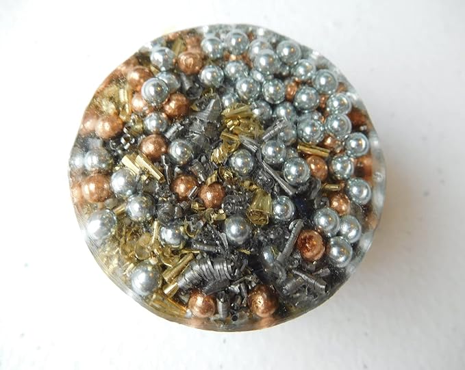 Rise Perspective Aventurine Green Orgone Generator Energy Accumulator 528Hz/7.83Hz/Advance Harmonics Many Beautiful Ingredients and Colors! (Aventurine Green)