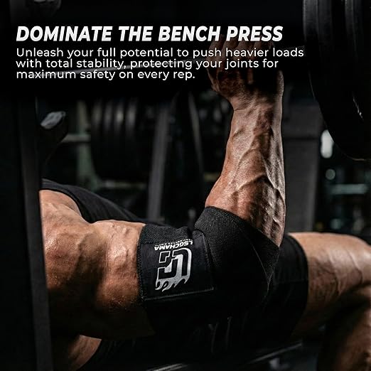 Elbow Wraps for Weight Lifting, Gym Support, Training, Powerlifting, Workout Protection