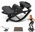 Rock Stepper Side to Side, Rocking Stepperfor Exercise at Home, with Digital Display, Portable Compact Lateral Motion Steppers for Legs, Glutes, Absz for Apartment Office