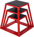 Jumping Stool Set, Heavy Duty Plyometric Jump Box, Portable Jumping Stool for Training, Step Up Box Set, 550Lbs Capacity, for Strength Training Conditioning