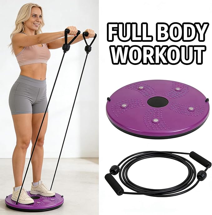 2026 Upgraded Waist Twister Machine, Home Exercise Equipment for Core Strengthening & Ab Training with Adjustable Twist Board, Silent Workout Equipment for Waist Sculpting and Full-Body Toning