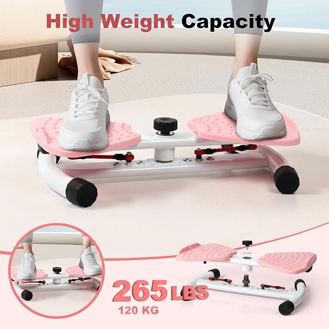 Waist Twister Machine Exercise, Ab Twist Board with 300 lbs Weight Capacity, Abs Workout for Slim Waist and Core Ab Exercise, Noiseless Home Gym Equipment for Women Men