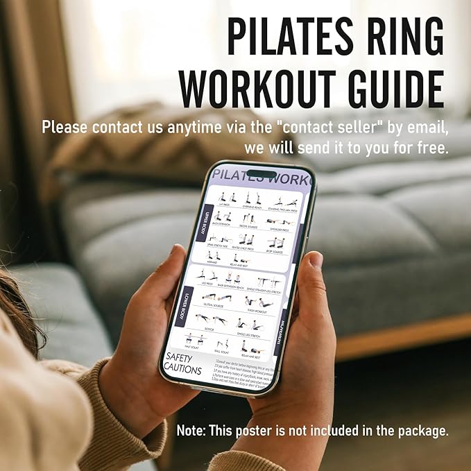 JKSHMYT Pilates Ring, Pilates Equipment- 14.5" Home Pilates,Starter Sets,Better me Essentials Magic Pilates for Workouts