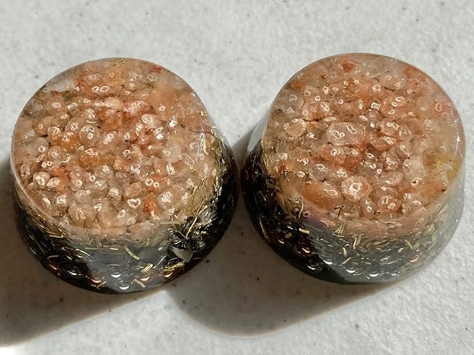 Himalayan Sea Salt Orgone Generator Energy Accumulator 528Hz/7.83Hz/Advance Harmonics Many Beautiful Ingredients and Colors! (Himalayan Sea Salt)