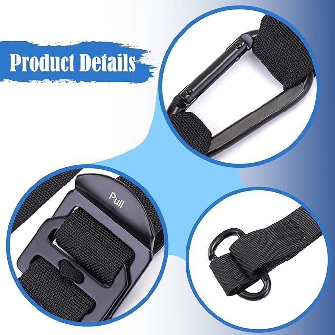 Yoga Pilates Strap Stretching Assist Fitness Waist Back Leg Stretch Back Bend Assist Trapeze Belt 1.50inch Width