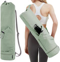 PUXING Yoga Mat Bag Yoga Mat Carrier Bag with Water Bottle Pocket and Bottom Wet Pocket Waterproof Yoga Mat Carry Bag Multi-Functional Storage Bag for Women Men
