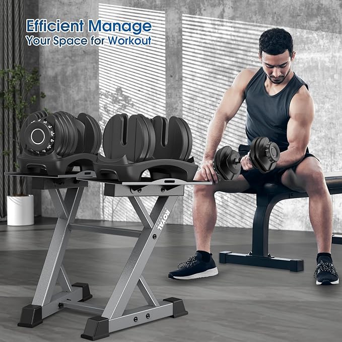 Adjustable Dumbbell Rack Weight Rack Heavy Duty, Home Gym Dumbbell Storage Stand Holder