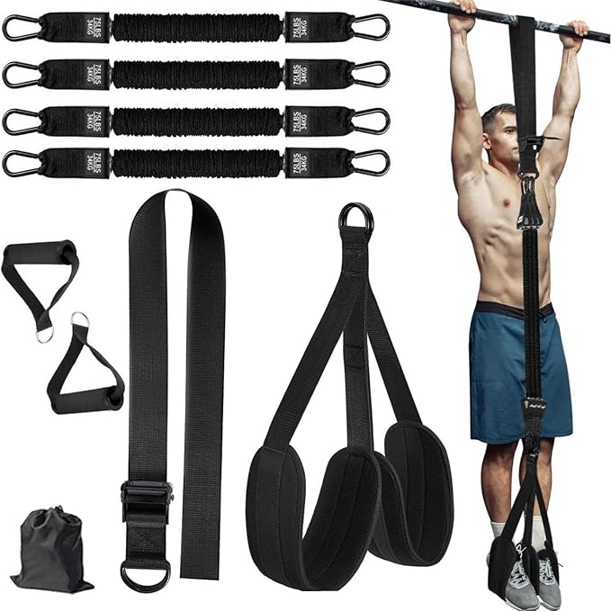 Pull Up Assistance Bands, Heavy Duty Adjustable Resistance Bands for Pull Up Bar WorkoutStrength Training Bands for Home Gym, Calisthenics, Body Stretching & Pull-Up Bar