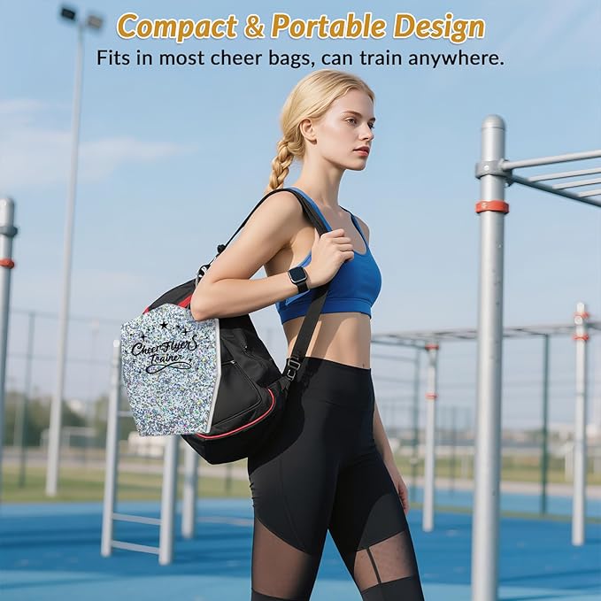 Cheerleading Balance Trainer, Stunt Training Stand, Cheer Flyer Stand Balance and Flexibility Trainer for Flexibility Core Strength Training, Portable Cheer Stunt Stand, Cheer Equipment for Flyers