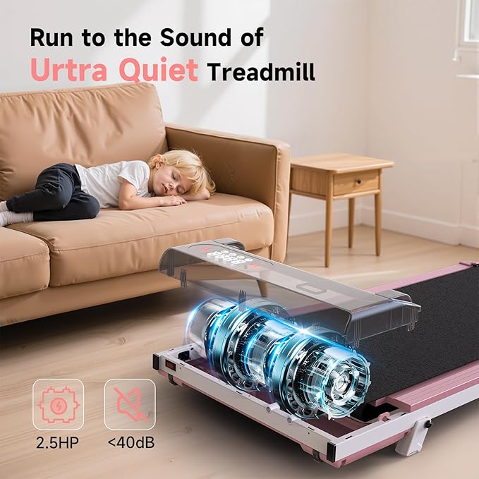 Incline Walking Pad with Handle Bars, 3.5HP Foldable Portable Treadmills for Home Office, Low Noise <40dB Under Desk Treadmill with 330LB Capacity, Wide Running Belt with Remote Control & LED Display