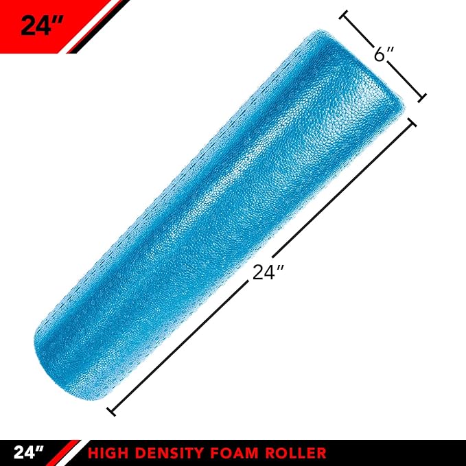 JFIT High Density Foam Roller – EPP Deep Tissue Massage Roller for Muscle Recovery, Myofascial Release & Stretching