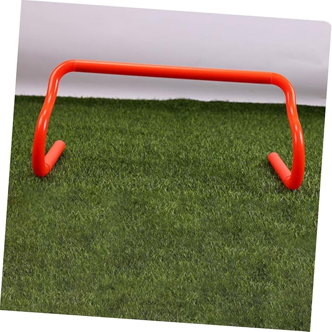 Mikinona 3pcs Portable Adjustable Agility Hurdles for Speed Training PVC Track Hurdles Quick Assembly for Athletes Football Soccer Basketball Indoor Outdoor Sports
