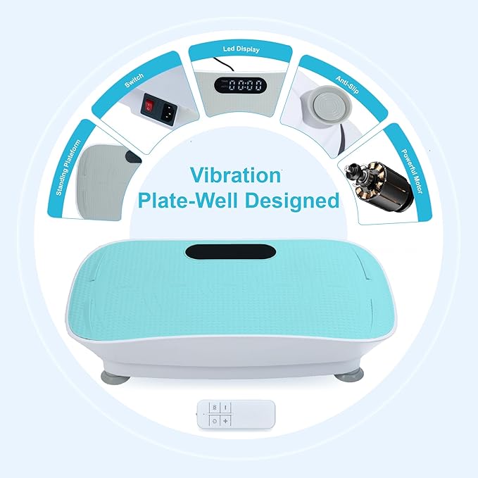 Silent Vibration Platform 10-Speed Fitness Massage Machine for Fat Burning and Weight Loss