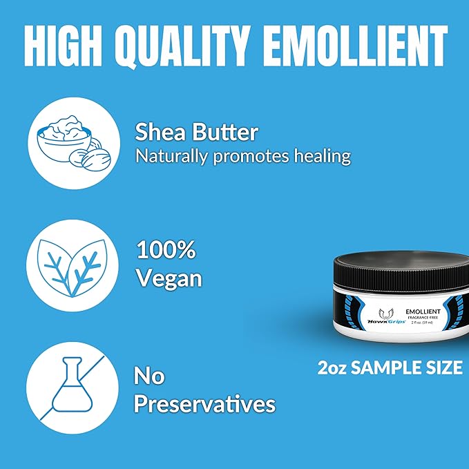 HawkGrips 2oz Unscented Massage Emollient, Oil-Based Vegan Formula with Shea Butter for IASTM & Soft Tissue Techniques, Smooth Lubrication, Non-Greasy Cream Alternative, Professional Use, Pack of 1