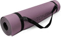 TONE Fitness Yoga Mat 1/4" Thick Non Slip Exercise & Pilates Mat for Home Workouts with Carrying Strap | Multiple Options