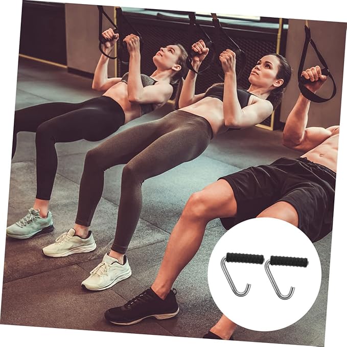 POPETPOP 2pcs Ergonomic Tension Rope Accessories Fitness Equipment Handles Gym Handles for Cables Strength Training Equipment