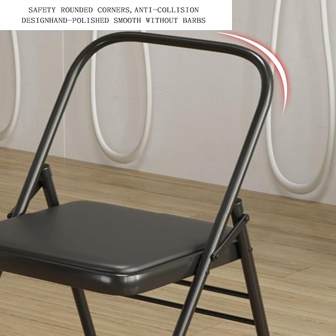Yoga Chair,Three-Beam Thickened Yoga Chair,Metal Frame Bears 400 Lbs,for Home Office Dining Indoor Outdoor