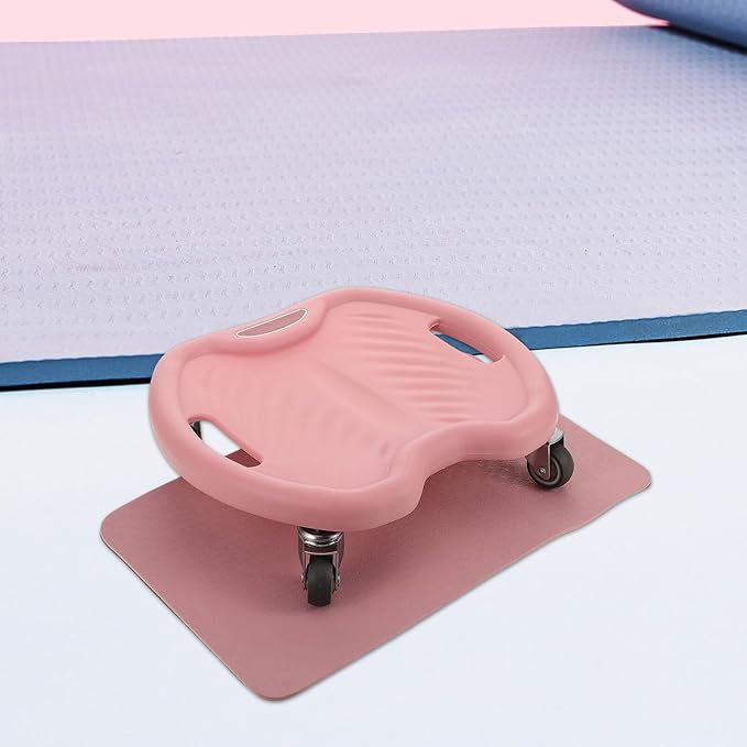 Silent Ab Roller Wheel for Abs Workout with Knee Pad, Four-wheel Core Abdominal Training Equipment for Home and Travel Strengthening