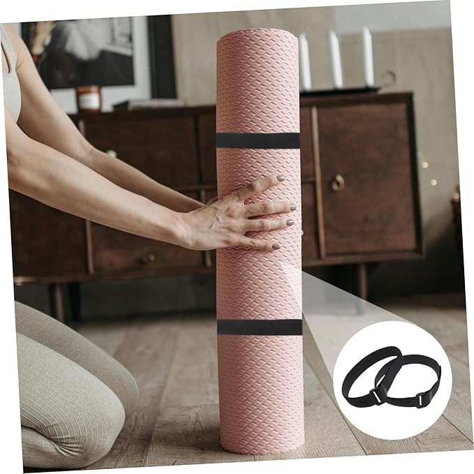 12Pcs Yoga Mat Strap Durable Lightweight Carrier for Easy Storage Transport of Yoga Mats Convenient for Fitness Enthusiasts