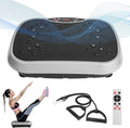Vibration Plate Exercise Machine with 2 Resistant Bands,Whole Body Workout Vibration Platform,3 Modes Home Fitness Training Equipment for Weight Loss Fat Burner