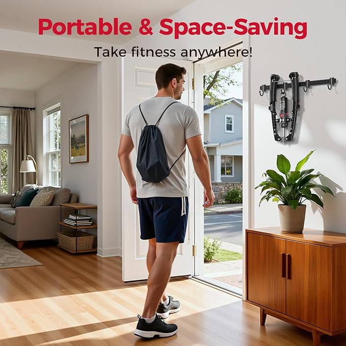 FLYBIRD Chest & Arm Twister & Core Trainer, Hydraulic Power CoreFlex Twister Chest Workout Equipment, 22-440lbs for Strength Trainer, 3-in-1 Chest Trainer with Ab Roller Wheel(Backpack &Pad Included)