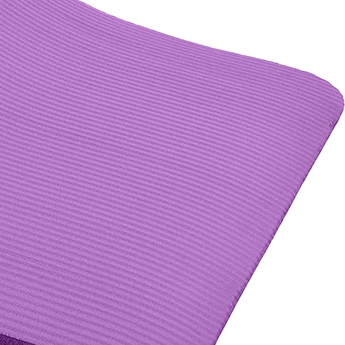 BalanceFrom 71x24 Inches Extra Thick Yoga Mat 1-Inch High-Density Foam – Roll-Up Exercise Pad with Double-Sided Non-Slip Surface and Carrying Strap for Pilates and Home Workouts, Multiple Colors