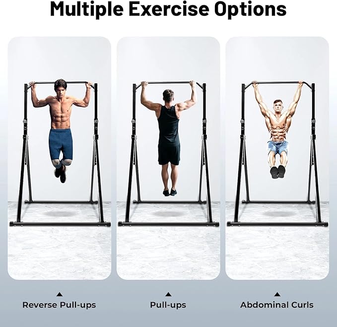 Pull Up Bar Power Tower Dip Station, Triangular Pull Up Bar Strength Training Device,Adjustable Heavy Duty, Load-Bearing 440.92lbs, For Living Rooms, Gyms, Sports Centers.