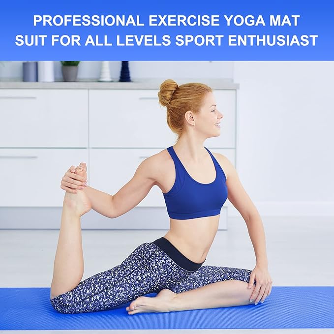 24 Pack 3 mm Thick Yoga Mat Bulk, Non Slip Exercise Workout Fitness Pad for Women Men, Gym Home Yoga Pilates, Easy to Clean, Sturdy PVC