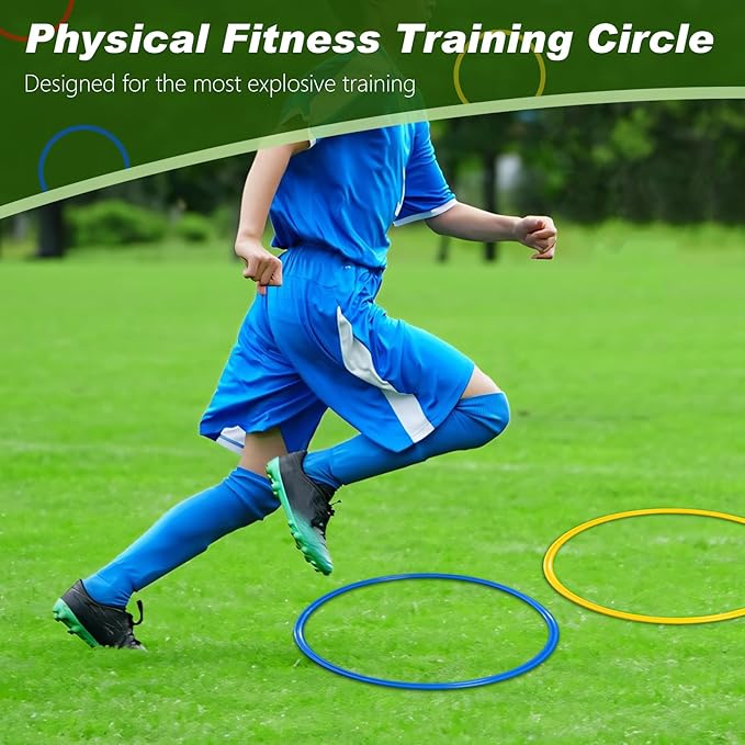 Agility Training Rings Football Training Agility Ring Workout Equipment Home Gym Portable for Kids Sports Rugby