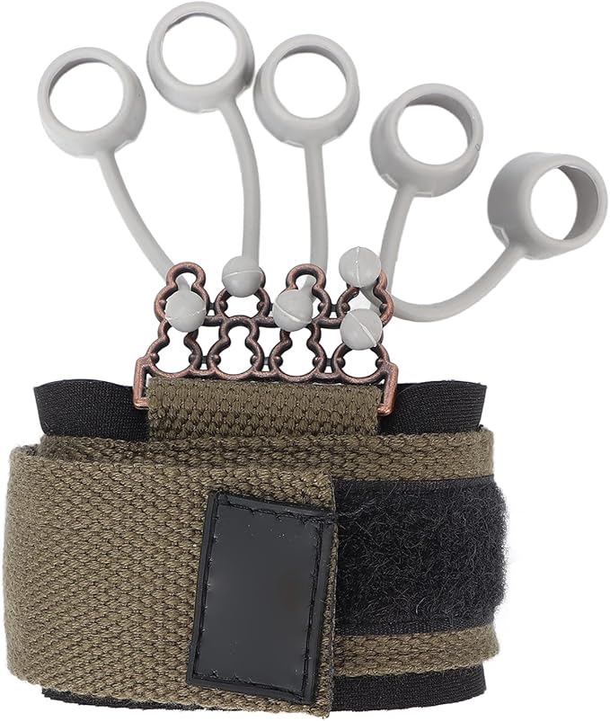 Finger Exerciser, 20Lb/40Lb Hand Grip Strengthener, Hand Strengthener Finger Band Guitar Finger Stretcher Hand Yoga Equipment for Forearm, Arthritis, Carpal Tunnel (Green 20 lbs)