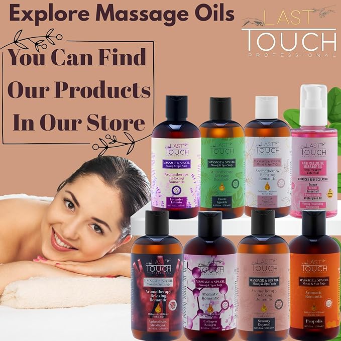 Vanilla Sensual Massage Oil for Couples Sexual - Massage Oils for Date Night - Massage Oil for Massage Therapy - Aromatherapy Oil for Intimate Moments - Aphrodisiac Oil - 8.45 Fl Oz
