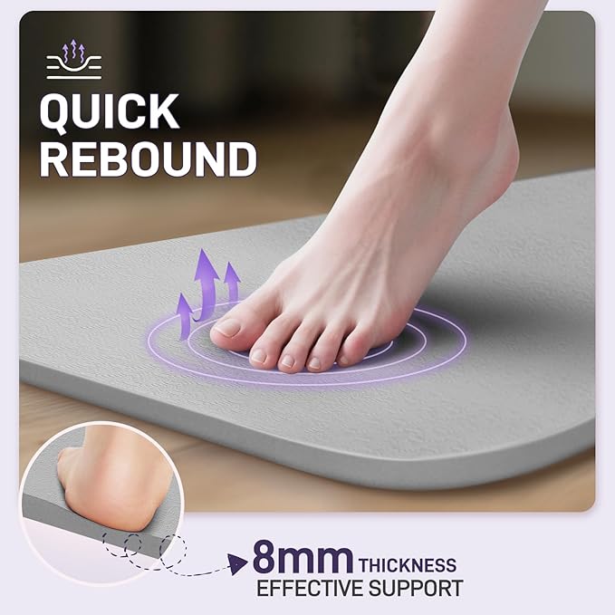 Foldable Yoga Mat for Travel 72"x 32"x 0.32"Inch, 8mm Thick Folding Exercise Mat, Outdoor Non-slip Pilates Mat for Women & Men, Wide Yoga Mat Packable for Workout and Fitness