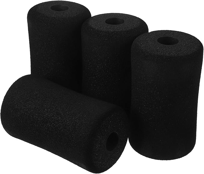 NUOBESTY 4pcs Ab Training Sleeve Foam Roller Covers Replacement Pads for Gym Exercise Equipment Soft Foam Pads for Leg Extension Machine Comfortable Exercise Roller Accessories