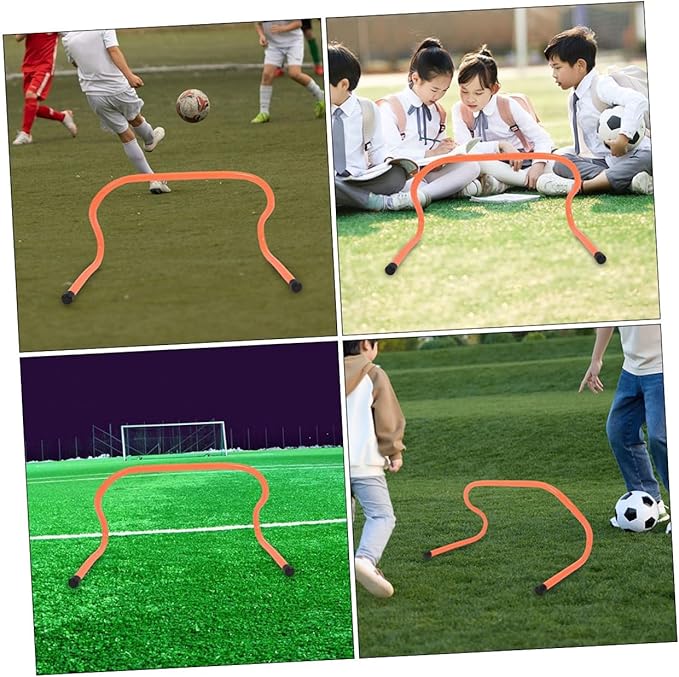 DECHOUS 3pcs Plastic Speed Agility Training Hurdles 15cm for Youth Soccer Basketball Running Accessory Sturdy Track Hurdles Equipment for Agility Drills