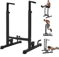 Yes4All Dip Stand 500 LBS Capacity, 80 Levels Adjustable Dip Bars, Dip Station Machine for Home Gym