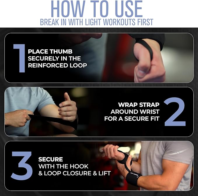 Rip Toned Wrist Wraps for Weightlifting – USPA & USAPL Approved 18" Wrist Straps for Powerlifting – Adjustable, Durable Gym Wraps with Thumb Loop – Quality Support for Men & Women