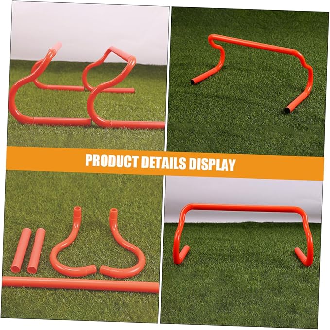 3pcs Detachable Agility Hurdles PVC Speed Training Equipment for Soccer Basketball Baseball Athletes Lightweight Portable Modular Design for Adjustable Sports Practice