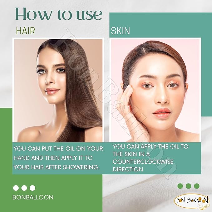 bonballoon Fenugreek Oil Essential Oils Organic Natural Undiluted Pure For Hair Growth Skin Health Care Massage Cold Pressed Premium Quality زيت الحلبه (1Pack = 1.05 Ounce / 30ml)