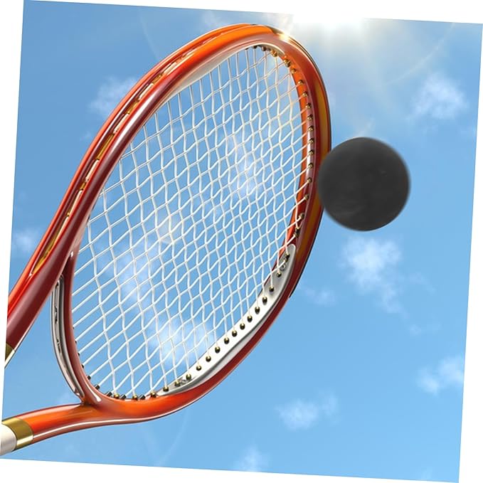 4Pcs High Elastic Rubber Balls for Competition Training Mini Racket Ball for Outdoor Sports for Improving Reaction Skills and Hand Eye Coordination