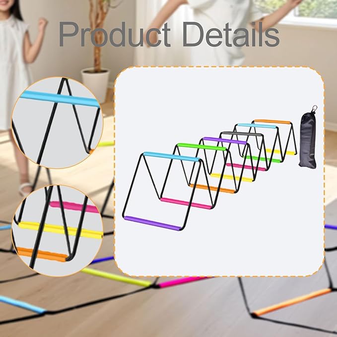 Agility Ladder Football Footwork Ladder Flexible Agility Training Equipment Jumping Hurdles for Foot Exercise Volleyball