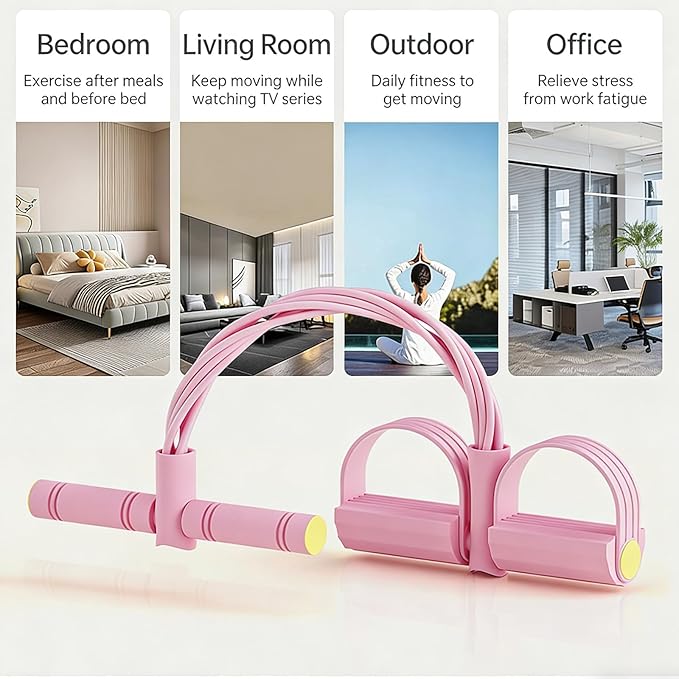 Fashion Puller Exercise, Tube Pedal Resistance Device,Fitness Resistance Bands Stretching Bands for Arm and Leg Workouts, for Women Men