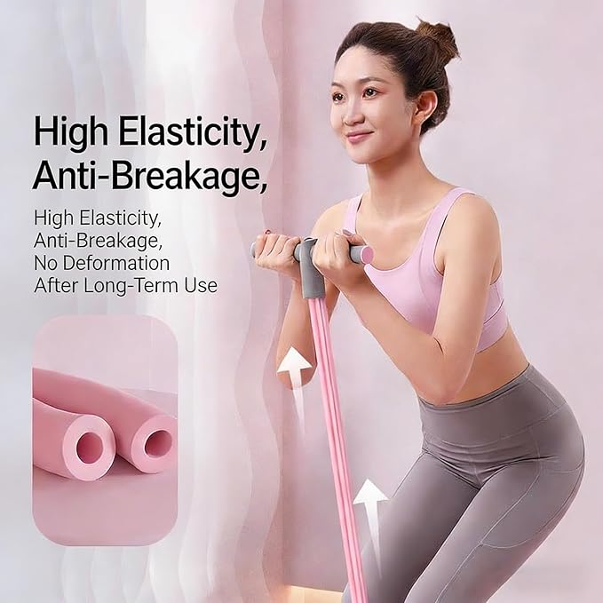 Multifunction Pedal Resistance Band with Handle, Multifunctional 2026 New Foot Pedal Resistance Band, 6-Tube Elastic Yoga Pedal Puller Resistance Band, for Abdomen, Waist, Arm, Leg