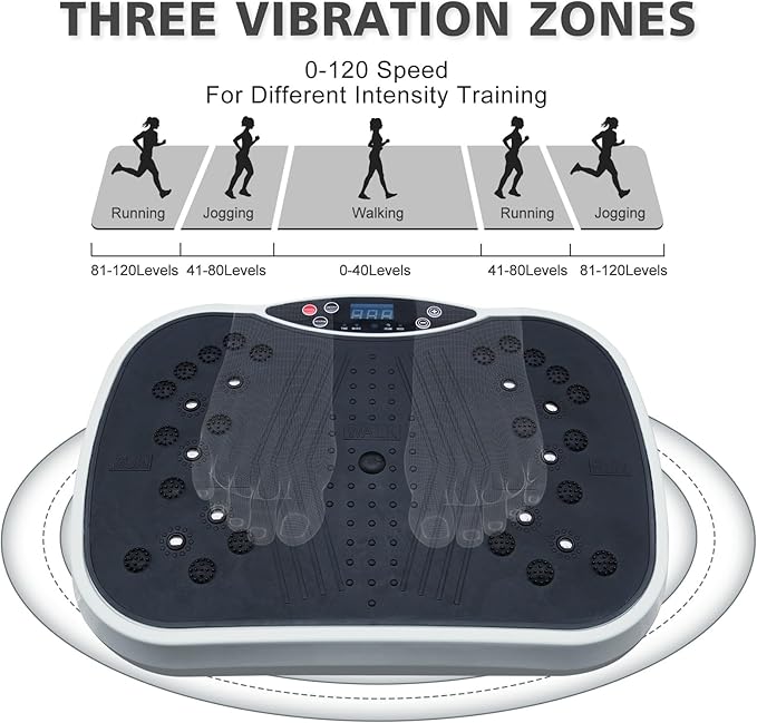 Vibration Plate Exercise Machine - Whole Body Workout Vibration Fitness Platform for Weight Loss & Toning