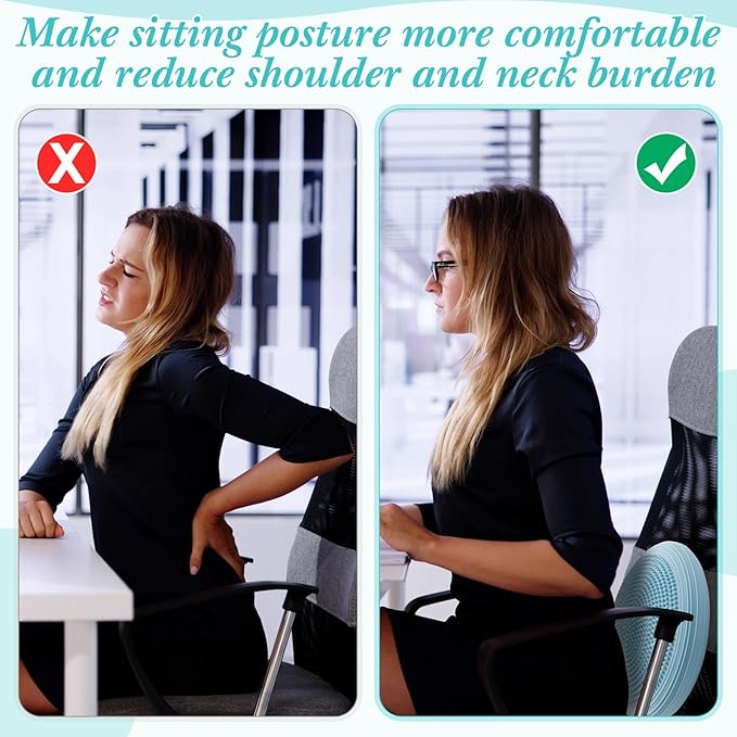 Libima 2 Pcs Wobble Cushion Wiggle Seat Flexible Sensory Seating Balance Disc Board for Men Women Physical Exercise Improving Posture Home Office