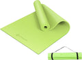 PrimasoleLight Green‌ Non Toxic Yoga Mat with Poses - 68"Lx24"Wx1/4 Inch Non-Slip Workout Mats for Home, At Home Workout Mat with Carry Strap for Yoga Pilates PSS91NH044NA