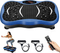 Himaly Vibration Plate Machine, Vibration Fitness Trainer with Bluetooth Speaker, 5 Program Modes, 2 Resistance Bands, Home Exercise Equipment for Fitness Body Toning
