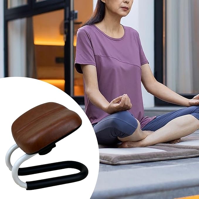 Ergonomic Meditation Bench, Folding Kneeling Stool for Prayer and Stretching,Comfortable Padded Seat, Wooden Chair for Adults and Kids, Non-Slip Stable Design for Home, Studio, and Tea Ceremony