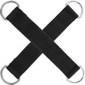 Cabilock 2pcs Pulley Hanging Straps for Fitness Equipment, Sturdy DIY Pulley Straps with Heavy-Duty Black Webbing, Strength Training Accessories for Home Gym and Cable Attachment